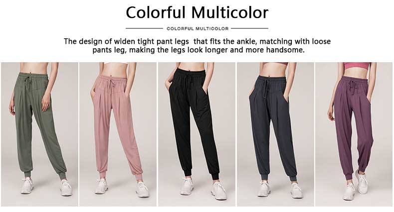 Casual high waist oversized loose leggings sports pants - Activewear  manufacturer Sportswear Manufacturer HL